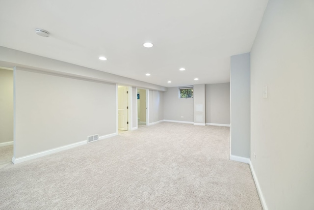6037 N Nagle Ave, Chicago, IL 60646 - finished basement with recessed lighting and light colored carpet