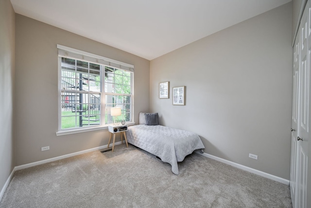 838 Stuarts Dr, Saint Charles, IL 60174 - bedroom with carpet floors and lofted ceiling