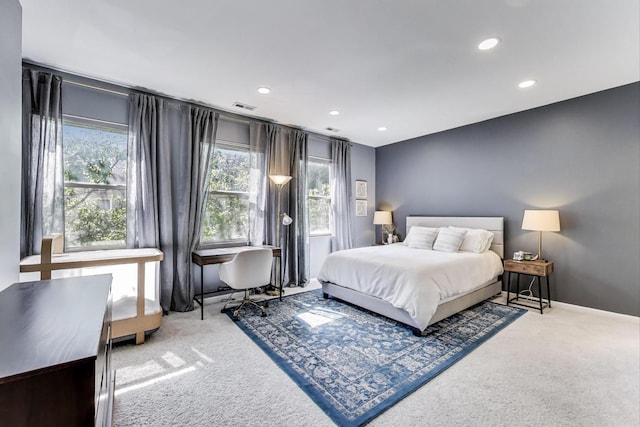 1601 N Paulina St Unit 2D, Chicago, IL 60622 - carpeted bedroom with recessed lighting