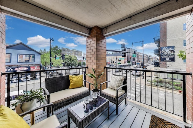 1601 N Paulina St Unit 2D, Chicago, IL 60622 - balcony with a city view and an outdoor hangout area