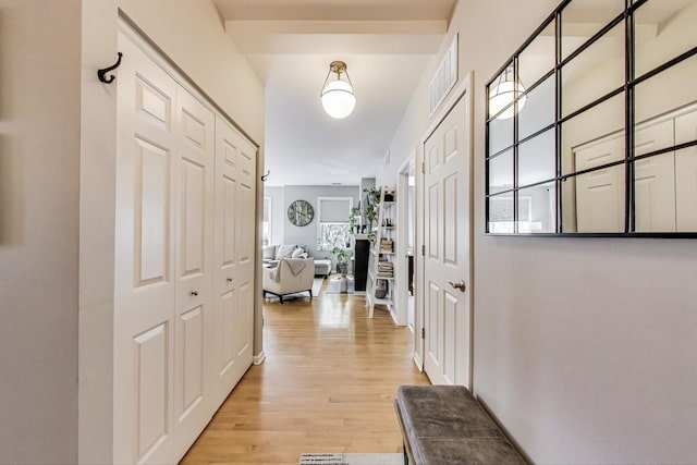1601 N Paulina St Unit 2D, Chicago, IL 60622 - hall with light wood-type flooring