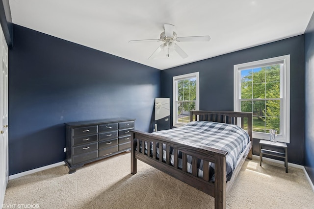 1460 Canter Ln, Bartlett, IL 60103 - bedroom featuring light colored carpet and a ceiling fan