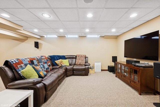 1460 Canter Ln, Bartlett, IL 60103 - living room featuring light carpet and recessed lighting