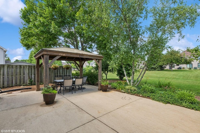 1460 Canter Ln, Bartlett, IL 60103 - view of patio with a gazebo and outdoor dining area