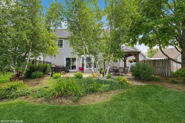 1460 Canter Ln, Bartlett, IL 60103 - rear view of house featuring a patio area and a gazebo