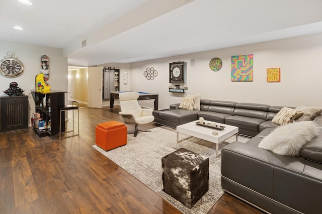 2446 N Janssen Ave, Chicago, IL 60614 - living room featuring recessed lighting and wood finished floors
