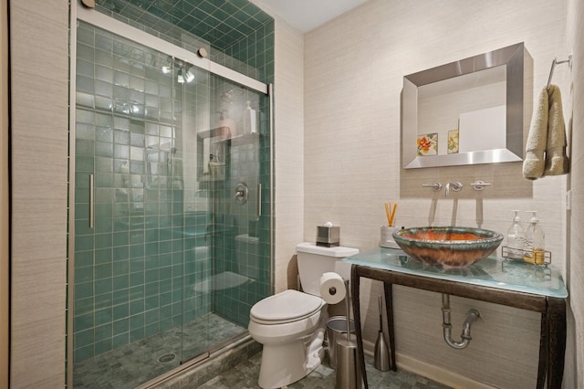 2446 N Janssen Ave, Chicago, IL 60614 - full bath featuring a stall shower and tile walls
