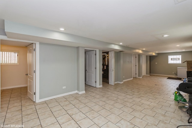 1325 Gunderson Ave, Berwyn, IL 60402 - below grade area with recessed lighting and baseboards