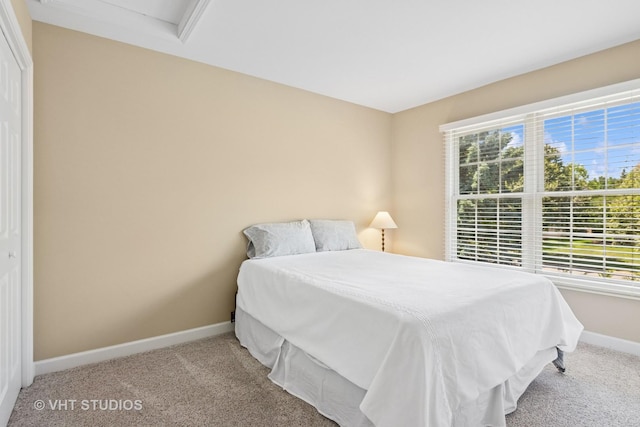 3716 King Charles Ln, Saint Charles, IL 60174 - carpeted bedroom featuring multiple windows and attic access