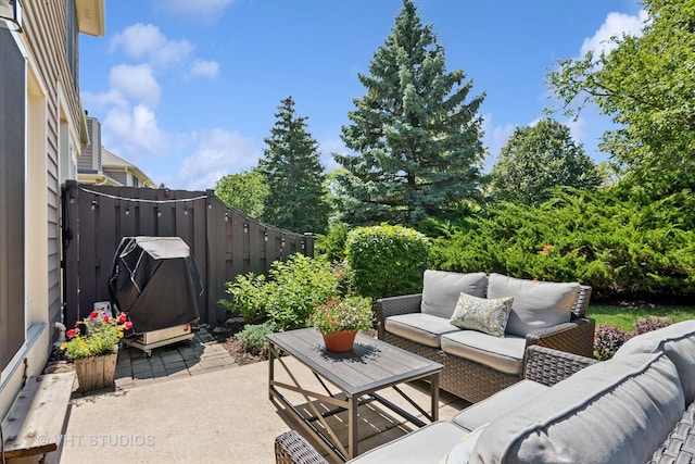 3716 King Charles Ln, Saint Charles, IL 60174 - view of patio featuring an outdoor living space