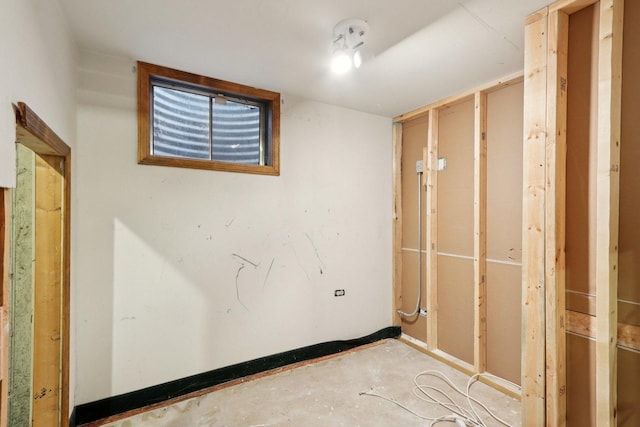 584 Beaconsfield Ave, Naperville, IL 60565 - unfurnished room with unfinished concrete floors