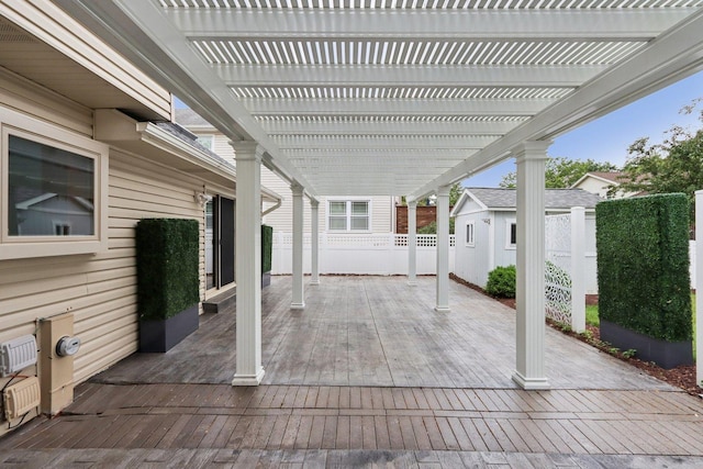 584 Beaconsfield Ave, Naperville, IL 60565 - view of patio / terrace with a pergola and a wooden deck