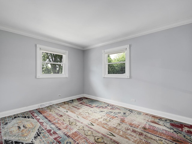 0S544 E St, Winfield, IL 60190 - spare room with crown molding and baseboards