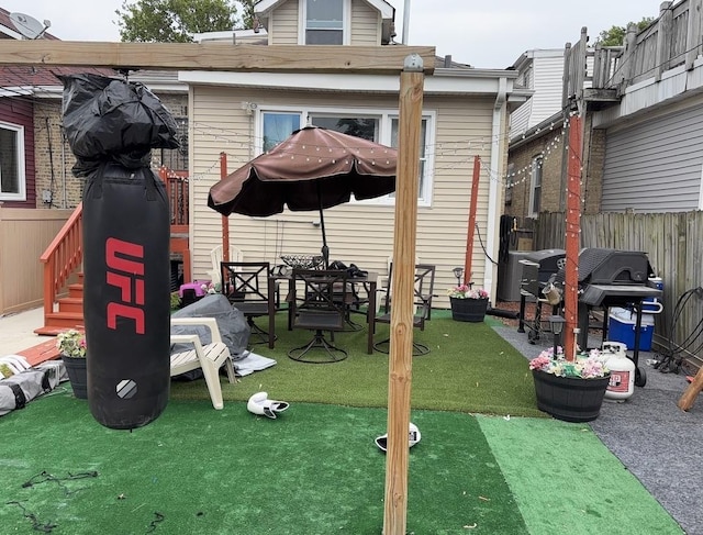 1720 N Major Ave, Chicago, IL 60639 - view of patio featuring grilling area