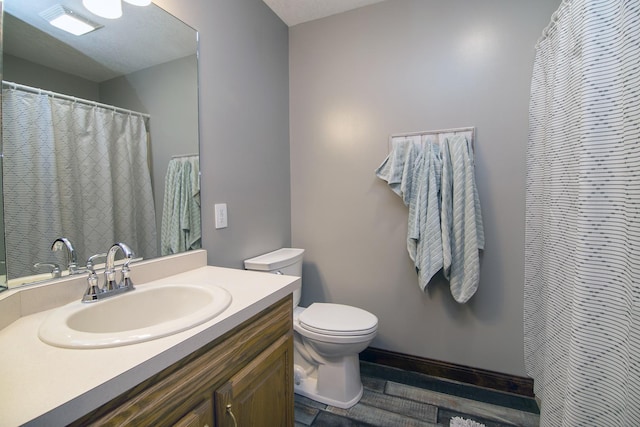 1553 Noble Quest Dr, Bourbonnais, IL 60914 - bathroom with vanity, wood finished floors, and curtained shower