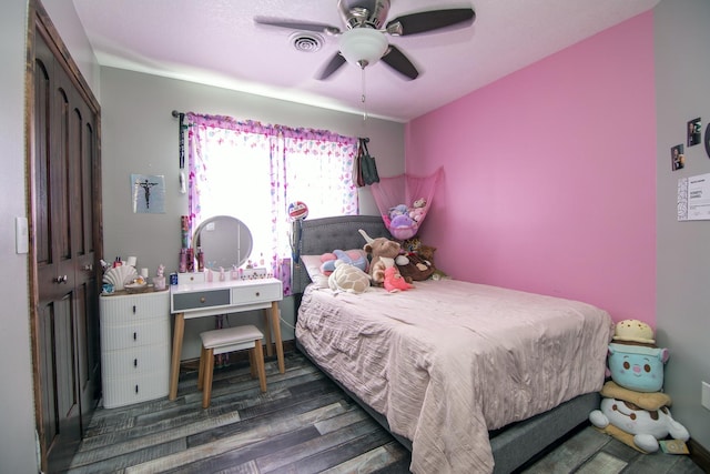 1553 Noble Quest Dr, Bourbonnais, IL 60914 - bedroom featuring wood finished floors and ceiling fan