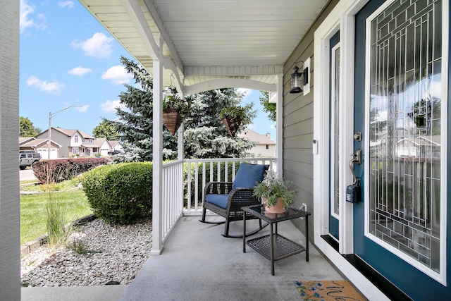 1553 Noble Quest Dr, Bourbonnais, IL 60914 - porch featuring a residential view