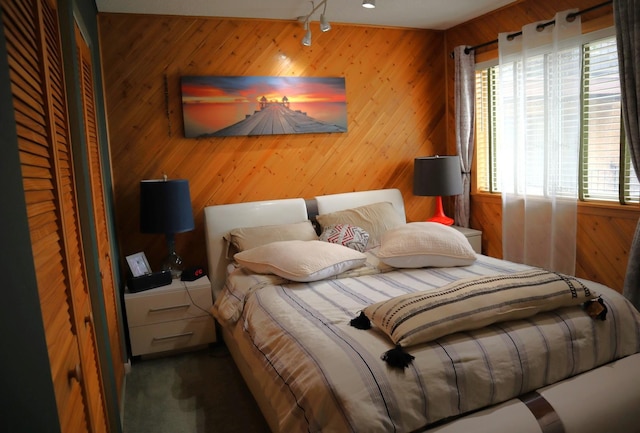 4829 W 109th St Unit 203, Oak Lawn, IL 60453 - bedroom with wood walls