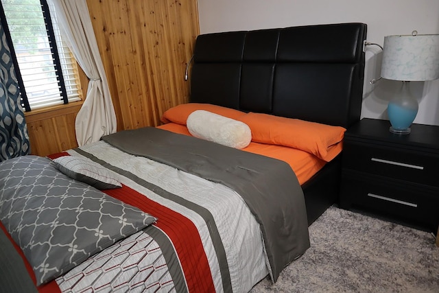 4829 W 109th St Unit 203, Oak Lawn, IL 60453 - carpeted bedroom with wood walls