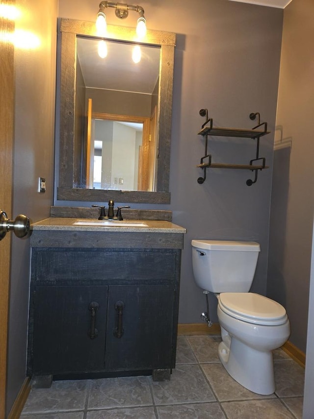 8452 Dunmore Dr, Tinley Park, IL 60487 - half bath featuring baseboards and vanity