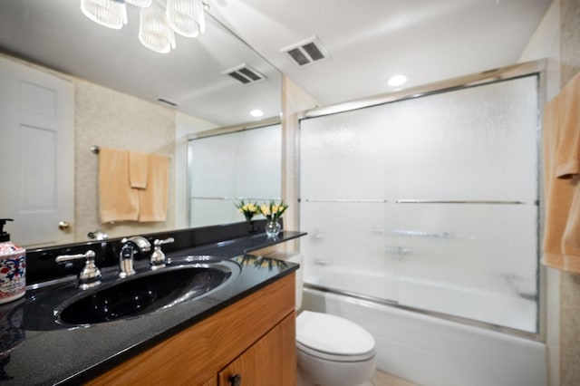 1671 Mission Hills Rd Unit 501, Northbrook, IL 60062 - bathroom featuring vanity and shower / bath combination with glass door