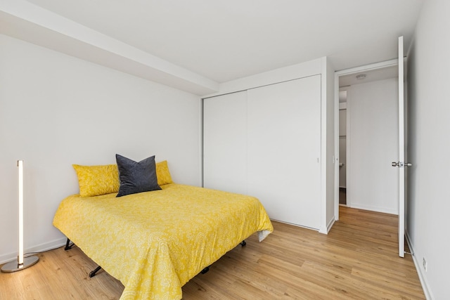 330 W Diversey Pkwy Unit 2306, Chicago, IL 60657 - bedroom featuring light wood-style floors and a closet