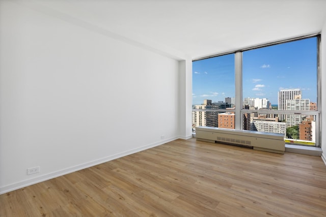 330 W Diversey Pkwy Unit 2306, Chicago, IL 60657 - unfurnished room with wood finished floors and a view of city