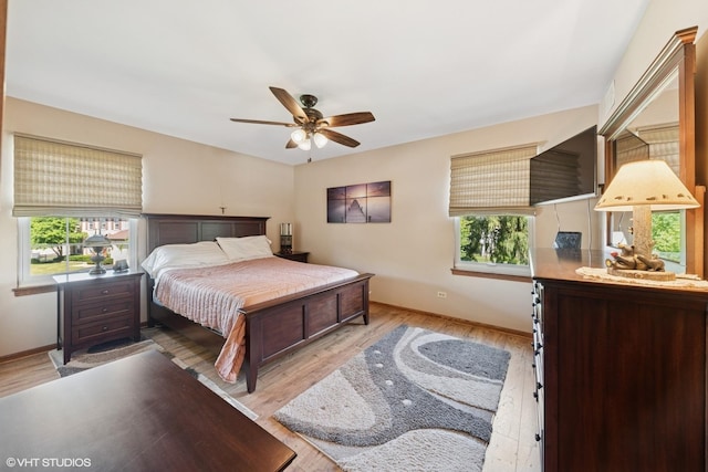 1885 Mcrae Ln, Mundelein, IL 60060 - bedroom with light wood finished floors and a ceiling fan
