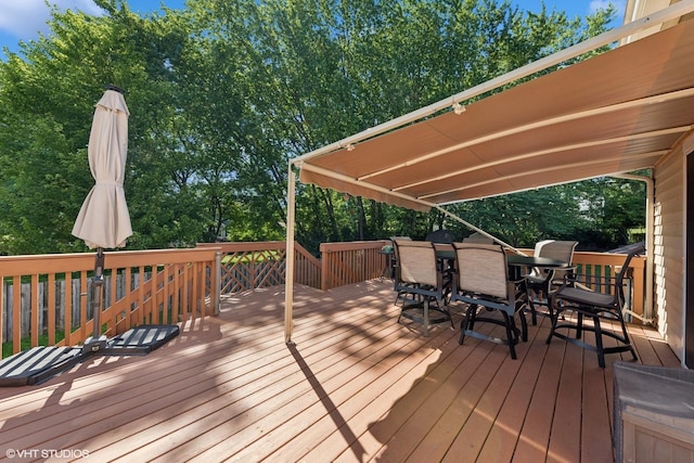 1885 Mcrae Ln, Mundelein, IL 60060 - wooden deck featuring outdoor dining space