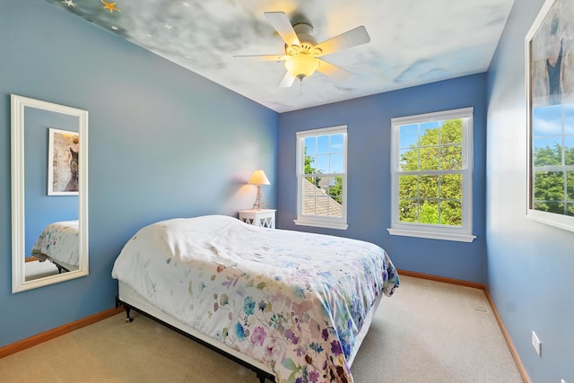 920 Matthew Ct, Naperville, IL 60540 - carpeted bedroom with multiple windows and a ceiling fan