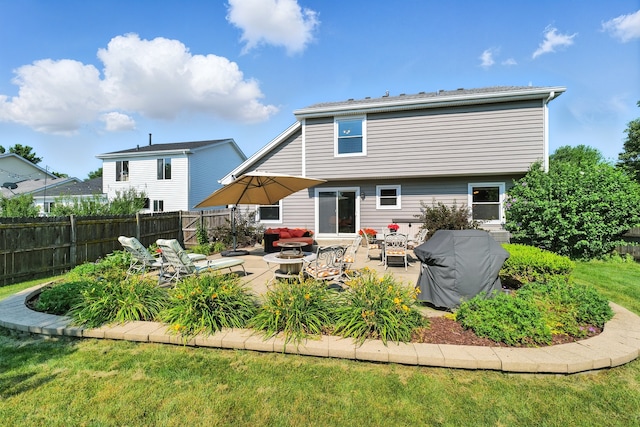 920 Matthew Ct, Naperville, IL 60540 - back of house with a patio area and an outdoor hangout area