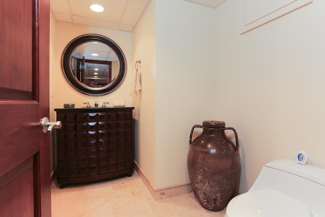560 81st St, Burr Ridge, IL 60527 - bathroom with toilet and baseboards
