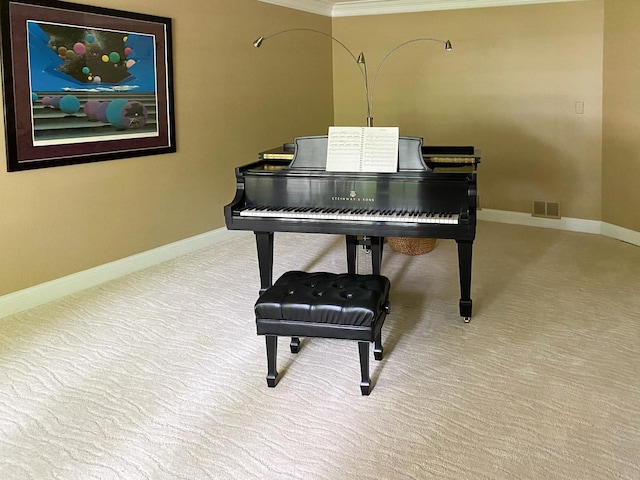 560 81st St, Burr Ridge, IL 60527 - sitting room with carpet and ornamental molding
