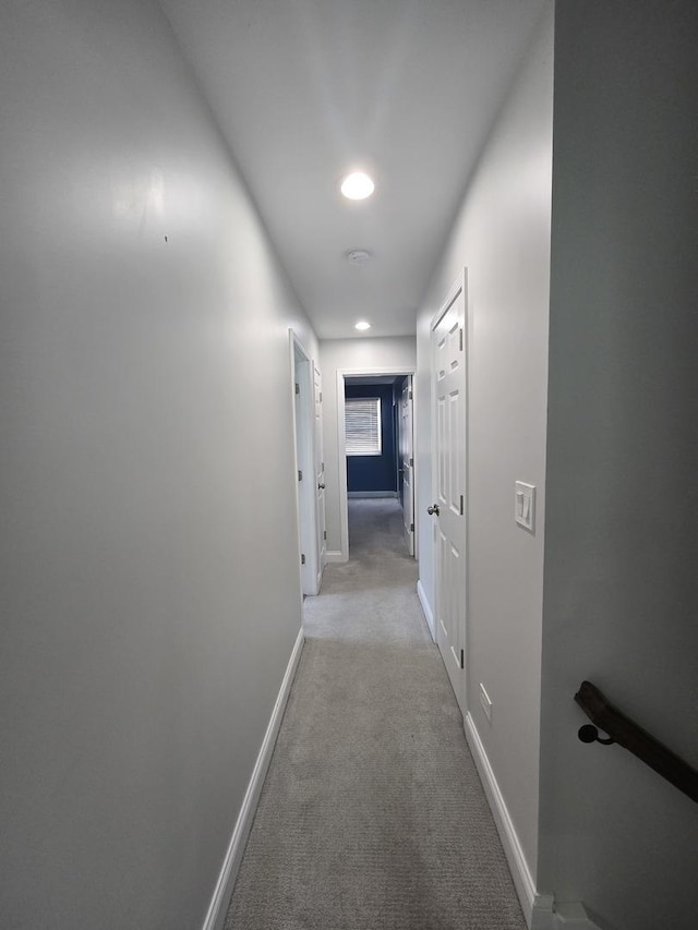 1807 W Locust Ln, Mount Prospect, IL 60056 - hallway with light carpet and recessed lighting