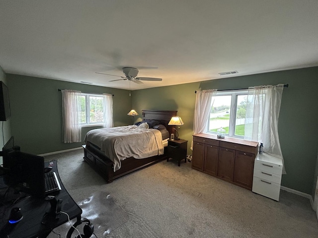 6220 Misty Pines Dr Unit 3, Tinley Park, IL 60477 - bedroom featuring light colored carpet and ceiling fan