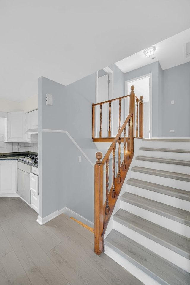 26W278 Harrison Ave, Winfield, IL 60190 - stairway with wood finished floors and baseboards