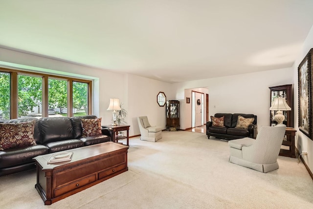 3825 Charlemagne Dr, Hoffman Estates, IL 60192 - living room featuring carpet floors and baseboards