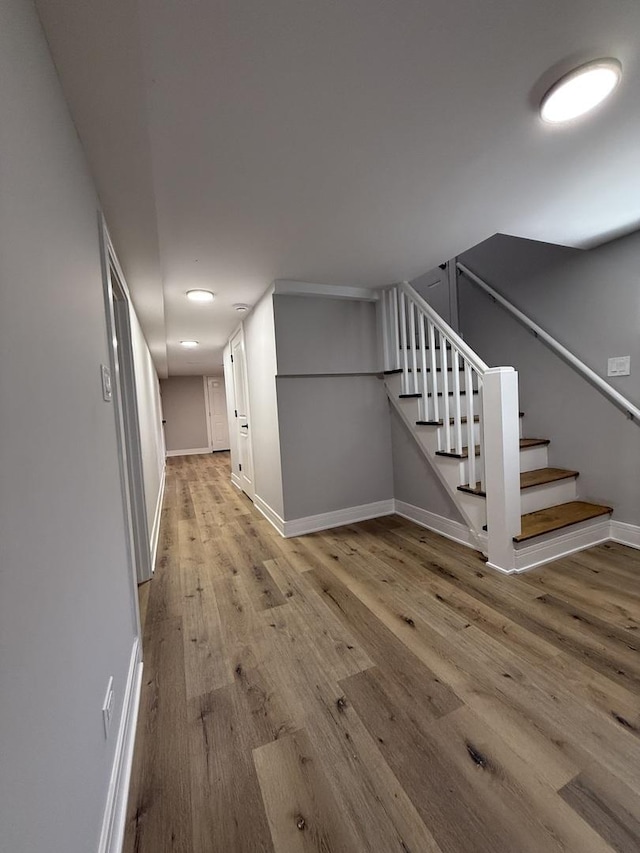 1400 W 73rd Pl, Chicago, IL 60636 - corridor with wood finished floors and stairs