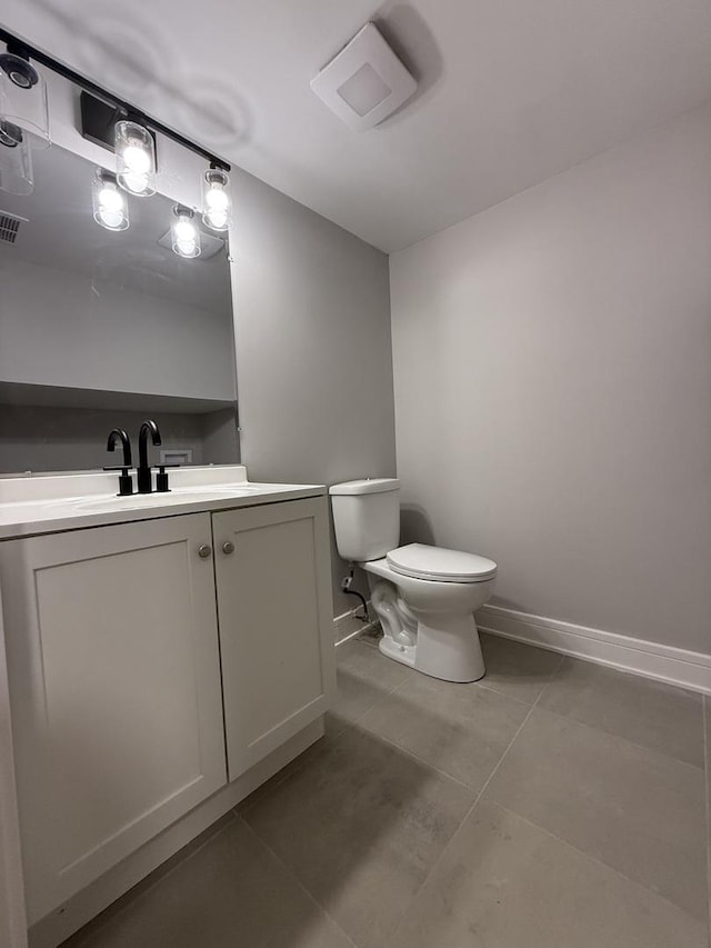 1400 W 73rd Pl, Chicago, IL 60636 - half bath with tile patterned floors and vanity
