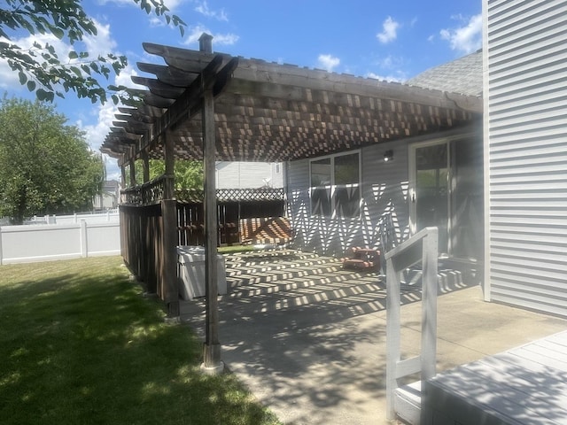 1827 Arbor Falls Dr, Plainfield, IL 60586 - view of patio with a pergola