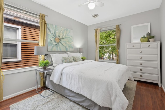 1006 Foster St, Evanston, IL 60201 - bedroom featuring wood finished floors and ceiling fan
