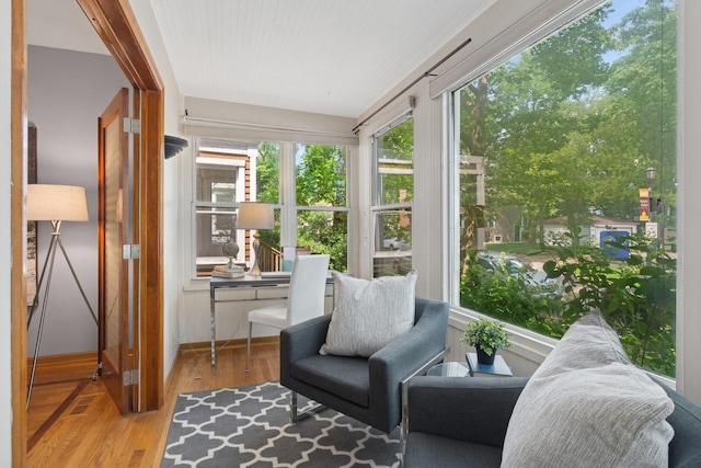1006 Foster St, Evanston, IL 60201 - sunroom featuring wood finished floors