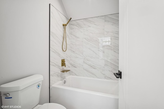 124 Lincoln St, Glenview, IL 60025 - bathroom with toilet and shower / tub combination