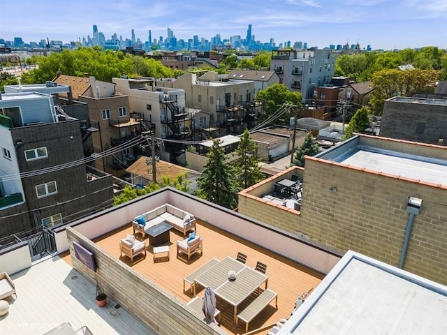 2237 N Hoyne Ave Unit 3S, Chicago, IL 60647 - bird's eye view of city skyline