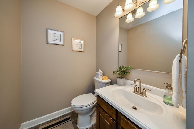 74 White Oak Cir, Saint Charles, IL 60174 - half bathroom with vanity and tile patterned flooring