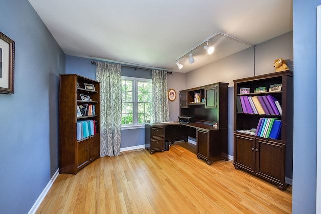 74 White Oak Cir, Saint Charles, IL 60174 - home office with light wood finished floors and rail lighting