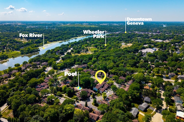 74 White Oak Cir, Saint Charles, IL 60174 - bird's eye view of a large body of water