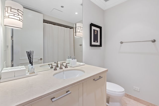 159 E Walton Pl Unit 5C, Chicago, IL 60611 - bathroom featuring vanity and curtained shower