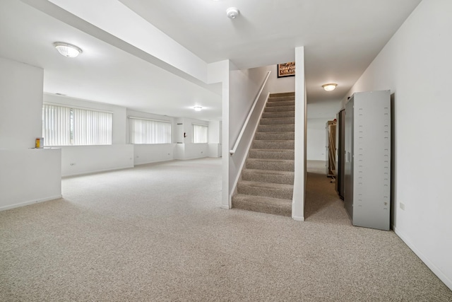 12663 Cold Springs Dr, Huntley, IL 60142 - stairs with carpet flooring and baseboards