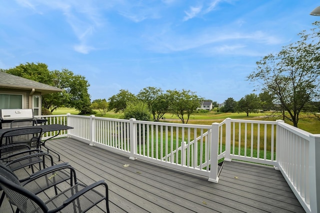 12663 Cold Springs Dr, Huntley, IL 60142 - wooden terrace featuring a yard and grilling area